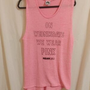 Paramount Pink Graphic Tank Top Mean Girls.